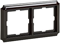 Рамка универсальная Schneider Electric Merten Antique 2-м. коричневый